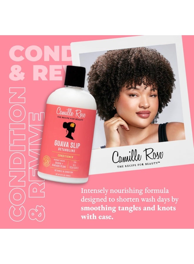 Camille Rose Guava Slip Detangling Conditioner, with Guava, Kakadu Plum and Soursop to Detangle, Condition and Revive, for All Hair Textures, 12 fl oz - Image 5